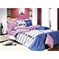 thumbnail image 3 of Le Vele LE455T Twin Size Duvet Cover Sheets Set, Jean, 3 of 3