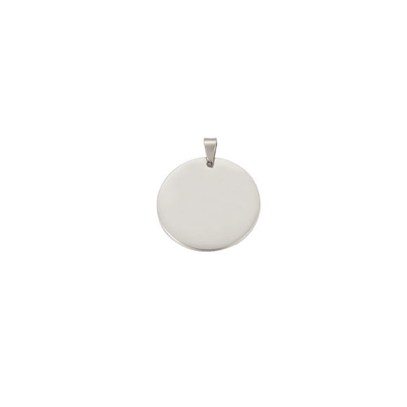 Greeniant Collar para mascotas, colgante en blanco, acero inoxidable, moda, número, arte, grabado, moda, bricolaje, fabricación de joyas, hallazgos para Suministros para perros Plata 15 mm Greeniant PT004648-02