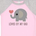 thumbnail image 3 of Inktastic Loved by My Gigi Grandma Gift Baby Boy or Baby Girl Bodysuit, 3 of 4