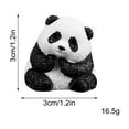thumbnail image 2 of 2025 New Resin Panda Figurine Desktop Ornament Cute Mini Bear Statue for Birthday Party Cake Topper Tabletop Indoor Decoration Unique Idea, 2 of 8
