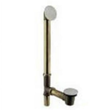 Westbrass D326H-20 22 in. Brass Bath Waste, Stainless Steel