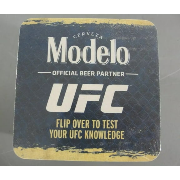 Modelo Beer UFC Test Your Knowledge Drink Coaster Sleeve 100 pcs.