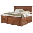 thumbnail image 6 of A-America Mission Hills Traditional Wood King Captain Bed in Harvest Brown, 6 of 6