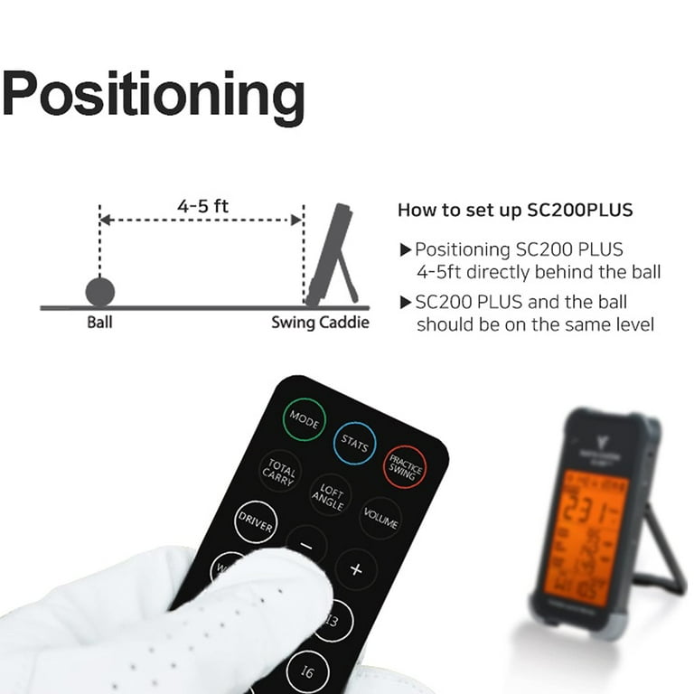 その他 SWING CADDIE Voice Caddie Golf Swing Caddie Portable Launch Monitor SC200