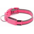 thumbnail image 4 of LED Dog Collar, USB Rechargeable Light Up Dog Collar Lights, Adjustable Comfortable Soft Mesh Safety Dog Collar for Small, Medium, Large Dogs，Pink，S, 4 of 4