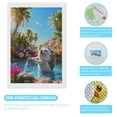thumbnail image 3 of Diamond Art Kits for Adults, Playful Hedgehog Forest PondDiamond Painting Kits for Beginners, Frameless Round 5D Full Drill Diamonds Art Gem Art Crafts Home Decor Gifts, 3 of 8