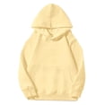 thumbnail image 4 of Tdoqot Girls Cotton Hoodies- Casual Soft Long Sleeve Fashion Kids Pullover Sweatshirt Yellow Size 8, 4 of 7