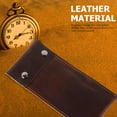 thumbnail image 2 of Travel Watch Pouch Leather Watch Case Single Watch Storage Case Travel Watch Holder, 2 of 6