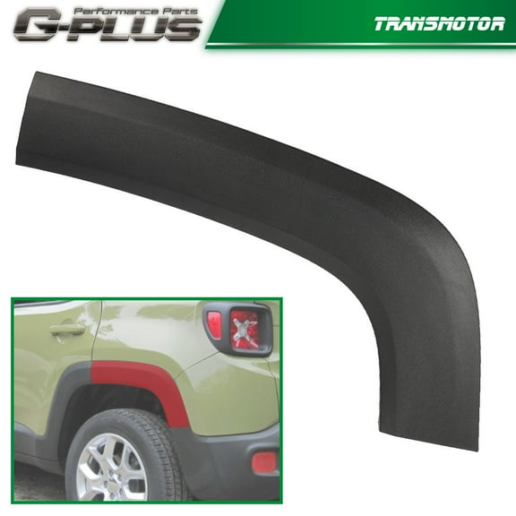 Fits for Jeep 2015 - 2021 Renegade Fender Decorative Molding Rear LH Driver Side -