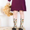 thumbnail image 5 of Honeii Monkeys Swinging from Palms Print Children's Colorful Socks,Unisex Kids and Toddlers' Cushioned Sock,Kids Athletic Crew Socks,for Everyday Wear and Sports, 5 of 5