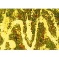 thumbnail image 1 of Ahgly Company Machine Washable Indoor Rectangle Abstract Yellow Modern Area Rugs, 5' x 8', 1 of 4