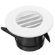 thumbnail image 1 of Duct Opening Air Vent Cover Soffit Vent Round Air Conditioner Vent Cover Indoor Air Conditioner Vent White Noise Reduction 4.3×4.3×2.7in 1Set, 1 of 2