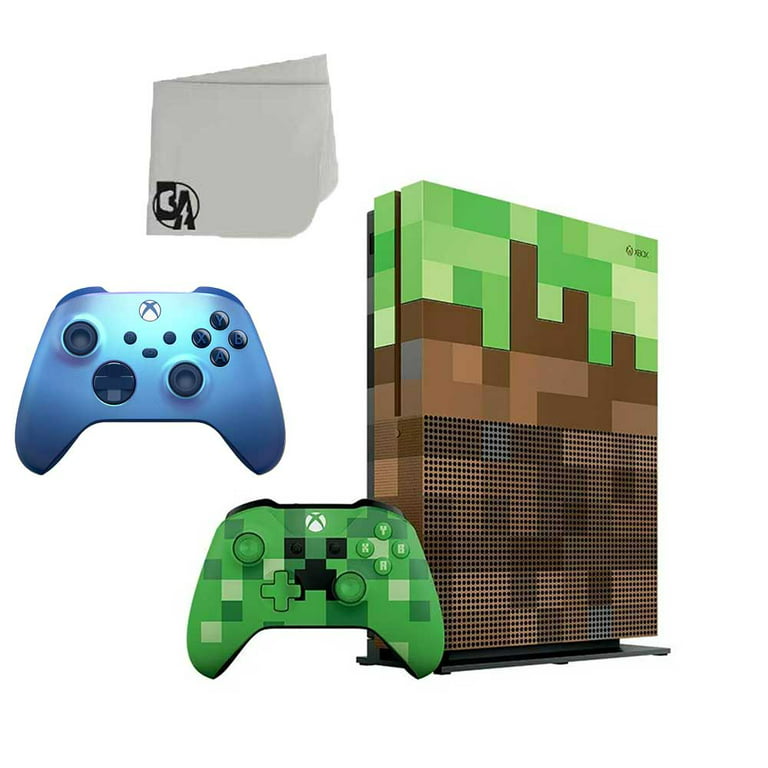 Microsoft Xbox One S Minecraft Limited Edition 1TB Gaming Console with Aqua  Shift Controller Included BOLT AXTION Bundle Like New - Walmart.com