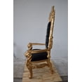 thumbnail image 5 of Gold and Black Fabric Lion Chair Size: 70" x 36" x 26"H, 5 of 11