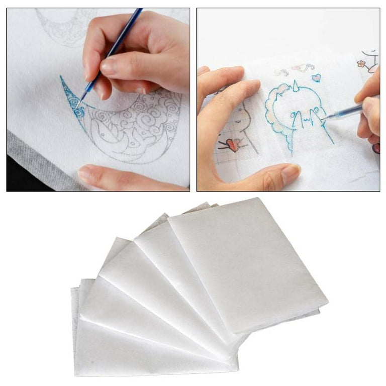 5Sheets Transfers Paper/ Water Soluble Embroidery Stabilizer Cross