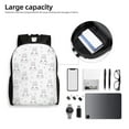 thumbnail image 6 of Honeii Heart Rabbit Print Laptop Backpack for Work, College, Travel, Daily Backpacks for Men Women, Sport Rucksack,Computer Bag, 6 of 8