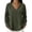 Army Green, variant on Josdec V‑Neck Sweater Tops for Women Lace Trim Loose Solid Color Long Sleeve Button Detail Casual Blouse S‑3XL