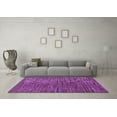 thumbnail image 3 of Ahgly Company Indoor Round Abstract Purple Modern Area Rugs, 5' Round, 3 of 4