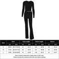 thumbnail image 2 of Pantalones Estilo deportivo Cárdigan Sudadera con capucha Top Pantalones Casual Mujer Traje de vacaciones asimétrico Ygjytge Negro T M para Mujer, 2 of 6