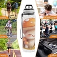 thumbnail image 7 of Sports Water Bottle 1000ML Tritan Food Grade Clear Water Bottle Fitness Outdoor Sports Bike Super Cute Orange Mushrooms, 7 of 7