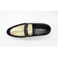 thumbnail image 6 of Men's Black and Gold Wedding Party Loafers By Roma Rio 5640, 6 of 7