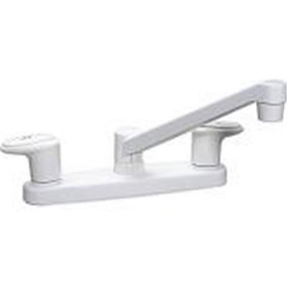 Catalina Robinet de Pont à Deux Poignées 8 Po Quart Ovale&44; Blanc