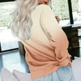 thumbnail image 3 of Dyegold Womens Casual Long Sleeve Sweatshirt Crew Neck Cute Gradient Pullover Tops Oversized Sweater Shirt Fall Fashion 2023, 3 of 4