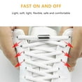 thumbnail image 4 of Fznkrag 6Pcs Elastic Shoe Laces for Kids and Adults Sneakers,Elastic No Tie Shoelaces, White, 4 of 7