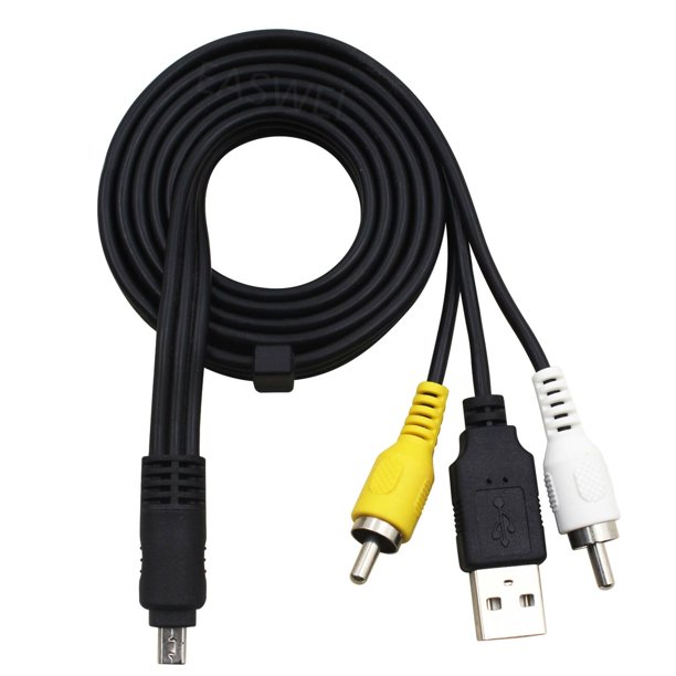 AV Audio VIDEO TV Cable USB Charger Cord For Nikon CoolPix L100 L11