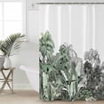 thumbnail image 6 of Shower Curtains Tropical Plant Bath Curtain Monstera Palm Tree Waterproof Bathroom Shower Curtain Set with Hooks Decoration 72 x 72 Inches, 6 of 7