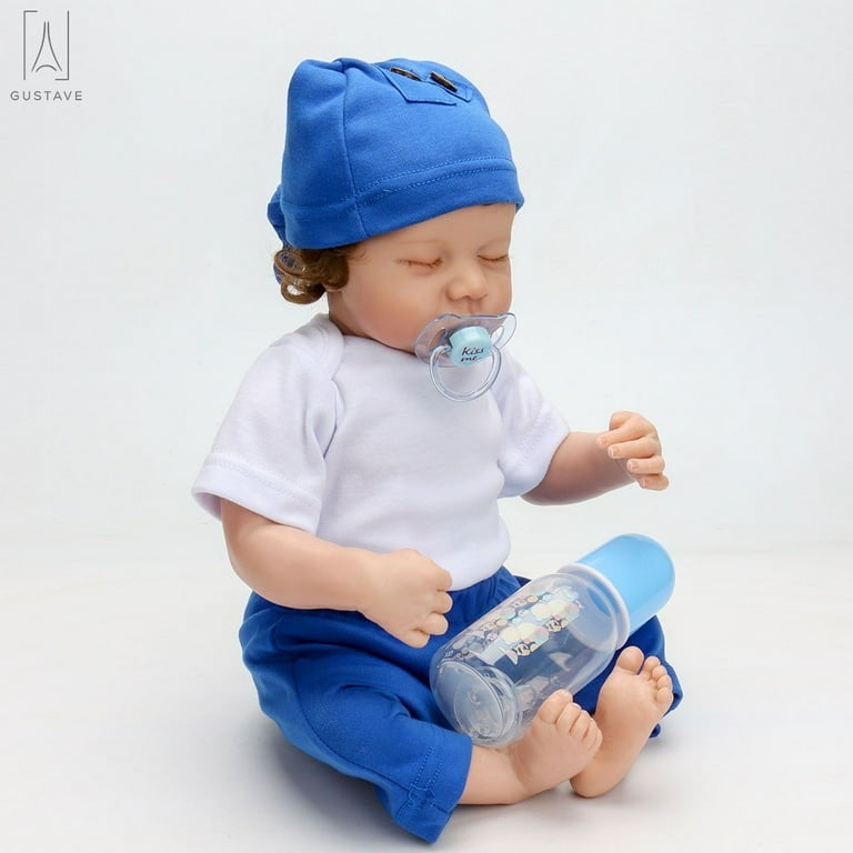 48cm full silicone reborn baby dolls boy girl bebe reborn menino