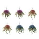 thumbnail image 2 of Bewildely Hermosa cesta colgante artificial Ipomoea Nil Elija Elija Flores artificiales rojo 6 pulgadas, 2 of 6