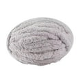 thumbnail image 2 of Thick Chunky Yarn Polyester Yarn for Knitted Blanket Mat Pet Beds Rug Making Light Gray, 2 of 8