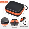 thumbnail image 3 of Estuche para Comunicador Satelital Compatible con Garmin InReach Mini 2/010-01879-00 InReach Mini para Camping y Senderismo (Negro con Cierre Naranja), 3 of 7