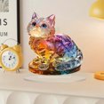 thumbnail image 4 of Billuyoard Adornos coloridos para el hogar de decoraciones de gatitos para entusiastas de los animales Adornos de gatos para el hogar Decoración del hogar, 4 of 6
