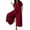 Red, variant on Jumpsuits for Women Casual Plus Size Cotton Linen Loose Wide Leg Jumpers Short Sleeve Button-Down Rompers with Pockets Red XXL