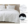 thumbnail image 3 of Chezmoi Collection Vivian 3-Piece Diamond Ruffle Trim Washed Microfiber Comforter Set, 3 of 8