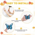 thumbnail image 4 of Uxcell 2 Pack Butterfly Art Wall Decor, Hanging Decorative Sculpture for Indoor & Outdoor [ Blue, 3.54''x4.33''], 4 of 7