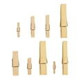 thumbnail image 3 of Bewildely 100 Pieces Mini Natural Wooden Pegs Clips Log Decoration Supplies with Metal DIY Spring Party Color Cloth for Wedding Papers Type3 NO3, 3 of 6