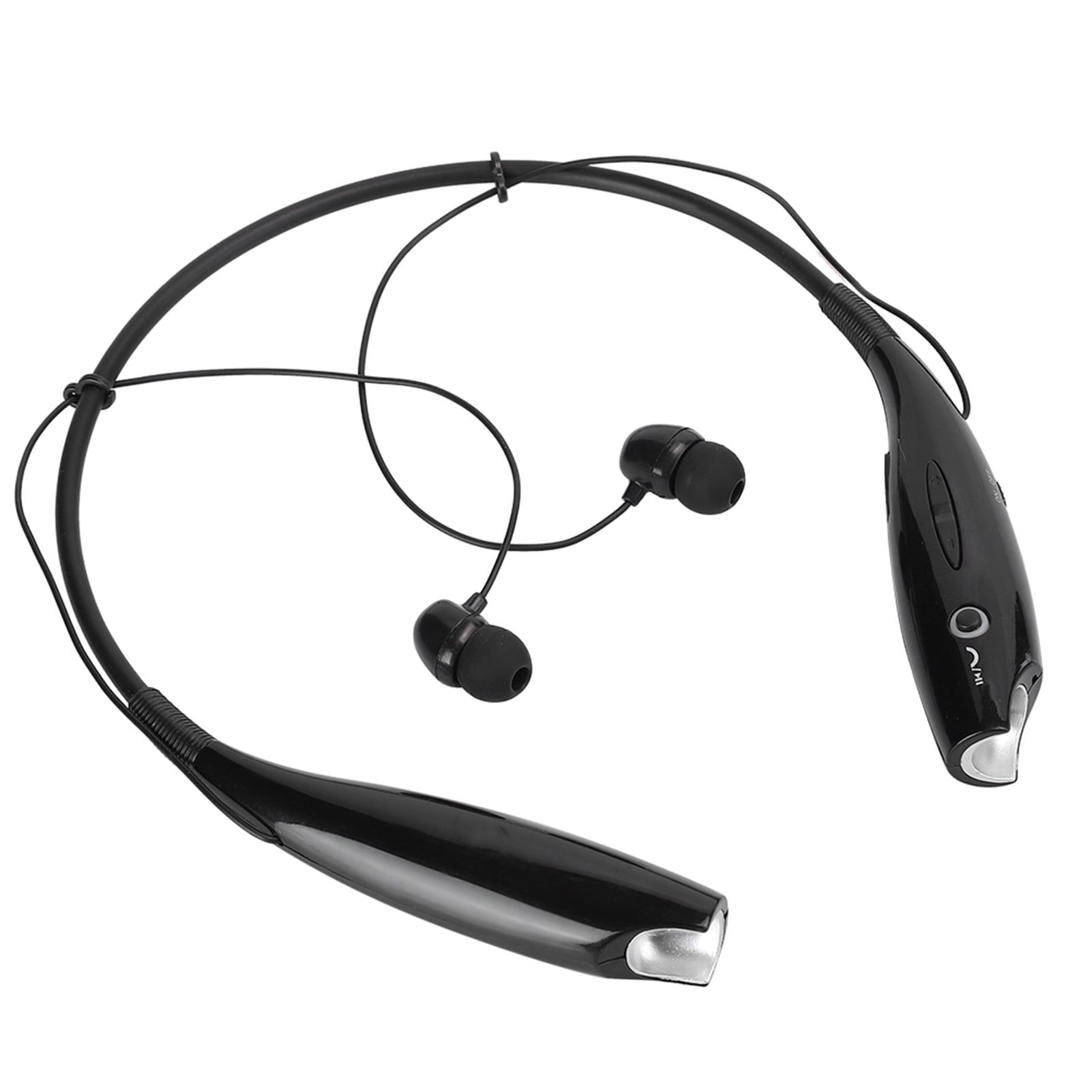 Hi Fi Stereo HV 800 Headset Hanging Neck Headphones Neckband Noise Reduction for Smartphone Music Audio Calls Black Walmart