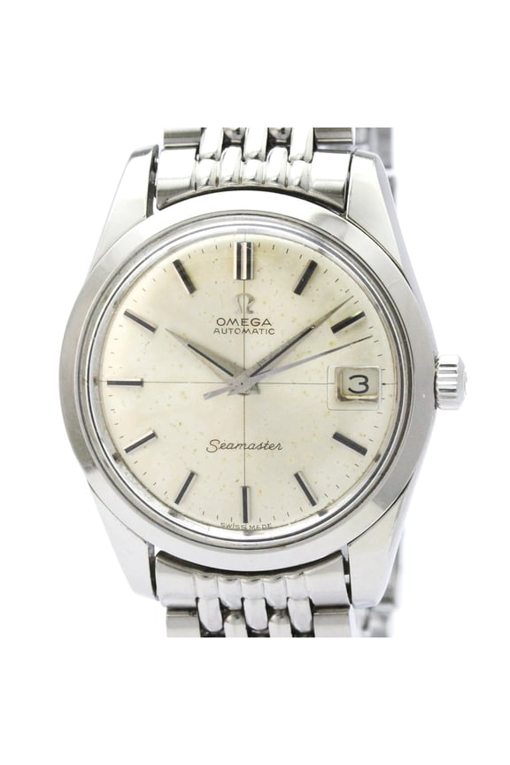 Pre-Owned OMEGA Seamaster Cal 562 Rice bracelet Steel Mens Watch 166.010 Vintage