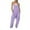 Purple, variant on Hueook Suspender Jumpsuits for Women Plus Size Solid Color Loose Leg Pant With Pocket Fashion Casual Womens Jumpsuits 50% Off Clearance