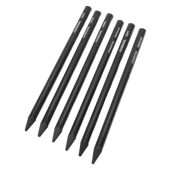 Charcoal Pencils, Drawing Pencils Smoothly Prevent Breakage Safe For Artist For Sketching