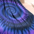 thumbnail image 3 of Blue Purple Tie Dye Mandala Pattern Blanket,Comfortable Soft Flannel Throw Blanket,All Season,Warm Lightweight Blankets for Sofa Bed Couch Living Room Chair,40"x50", 3 of 4