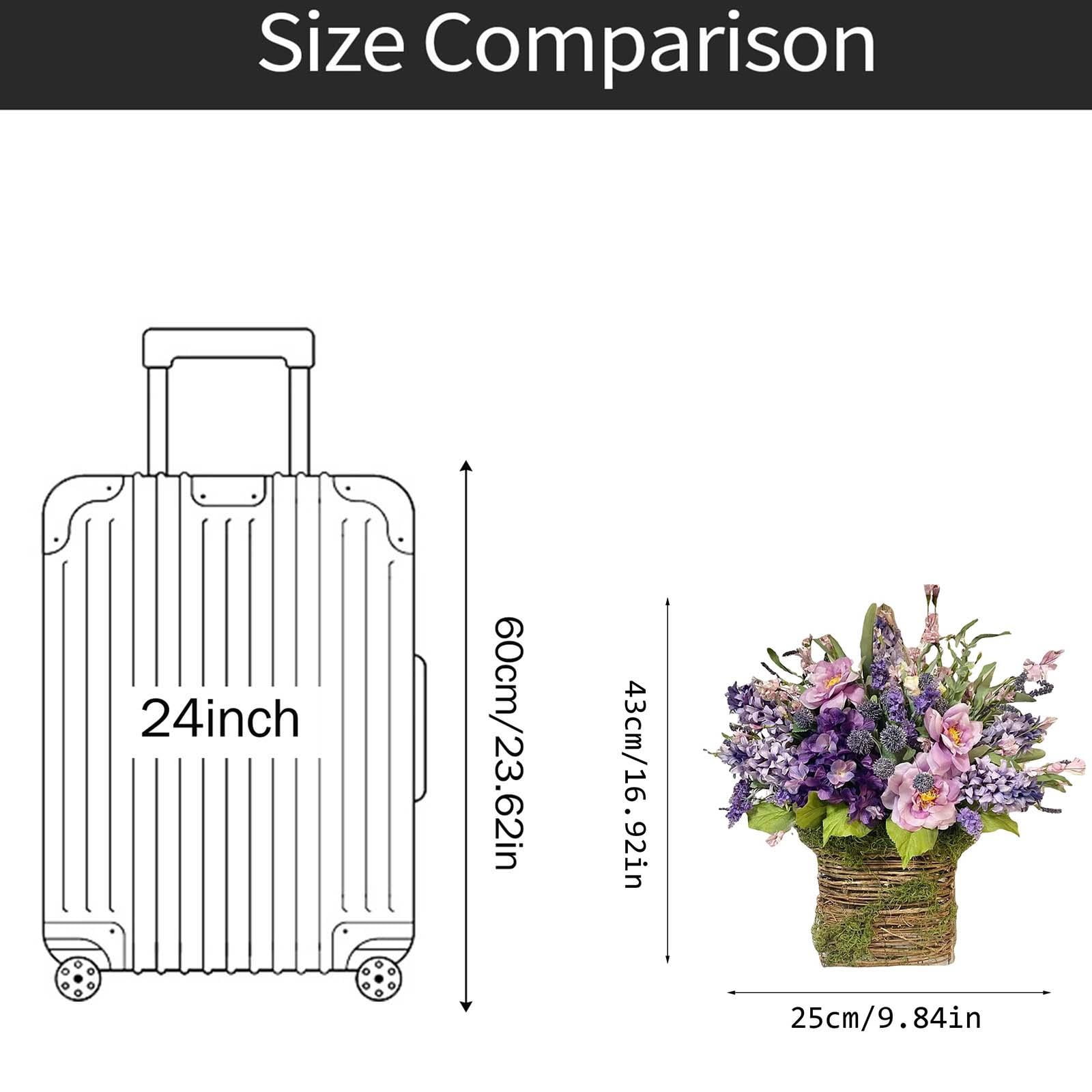 Flowers Artificial, Artificial Flowers, Wall Decoration, Moss Decor, Woven Wall Basket Decor, 11X9 In, Lavender Decor, Faux Hanging Flowers, Entry Accent, 1 Pc
