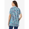 thumbnail image 2 of Woman Within Plus Size Perfect Printed Short-Sleeve Polo Shirt, 2 of 4