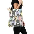 thumbnail image 3 of ASHLEIGH Hipster Cute Cats Kittens with Sunglassess Canvas Reusable Tote Bag Durable Shopping or Book Bags for Women Men Kids, 3 of 3