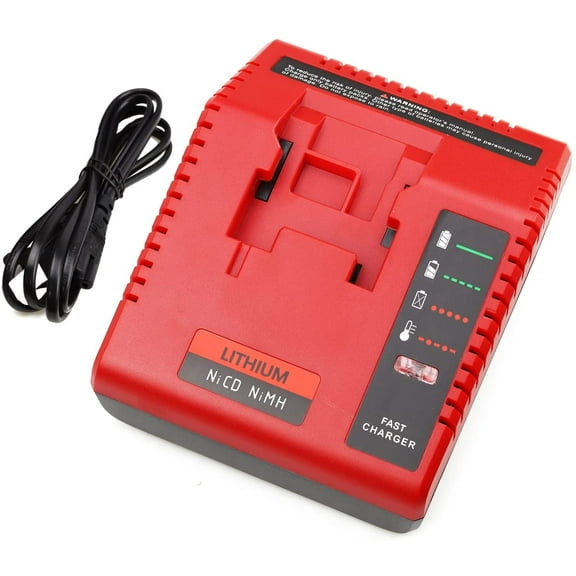 PCXMVC Multi-Chemistry Battery Charger Replacement for Porter Cable 18V Lithium-Ion & NiCad NiMh Battery PC18B PC18B-2 PC18BL PC18BLX