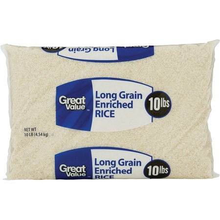 Great Value: Long Grain Enriched Rice, 10 Lb