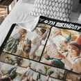 thumbnail image 3 of Custom Blanket, Customized Blankets with Picture Text, Personalized Gift Ideas for Birthday/Anniversary/Christmas, Photo Blankets Gift for Women Men Husband Girlfriend Pet (8 Photos) Blankets, 3 of 5